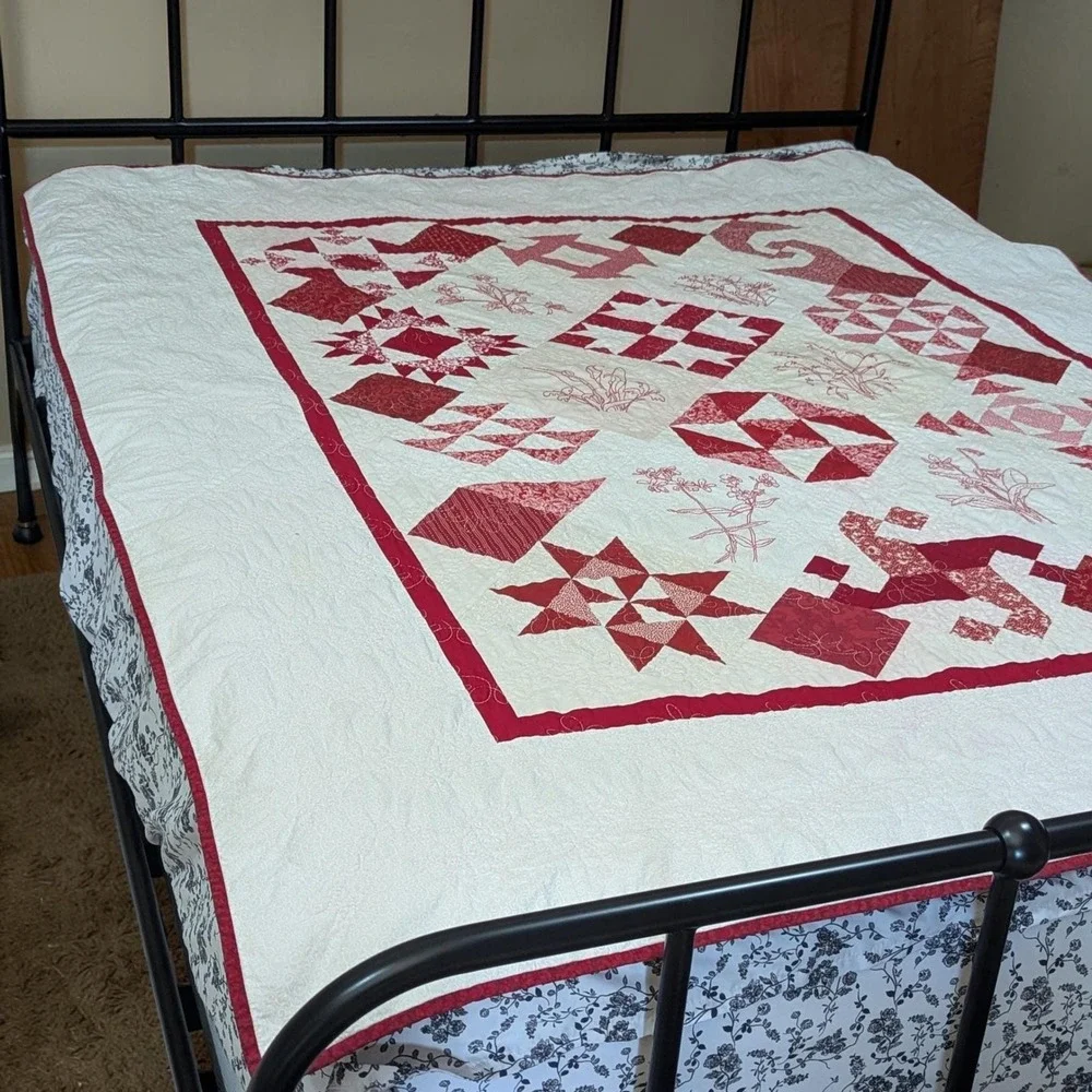 Vintage Handmade Quilt Twin Size